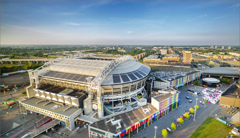 Aereal picture of the Johan Cruijff ArenA